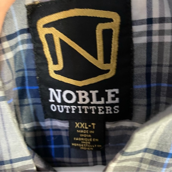 Noble Outfitters Shirt Mens XXL - T Plaid Short Sleeve Button Up Outdoor - Picture 3 of 7